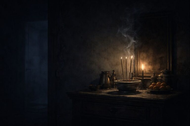 third incense stick supernatural altar scene