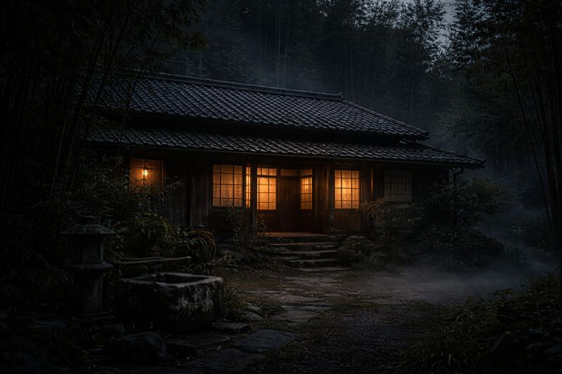 A quiet ancestral home surrounded by bamboo trees tied to a bloodline curse